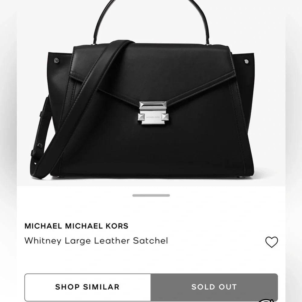 Michael Kors Whitney Large Top-Handle Leather Satchel